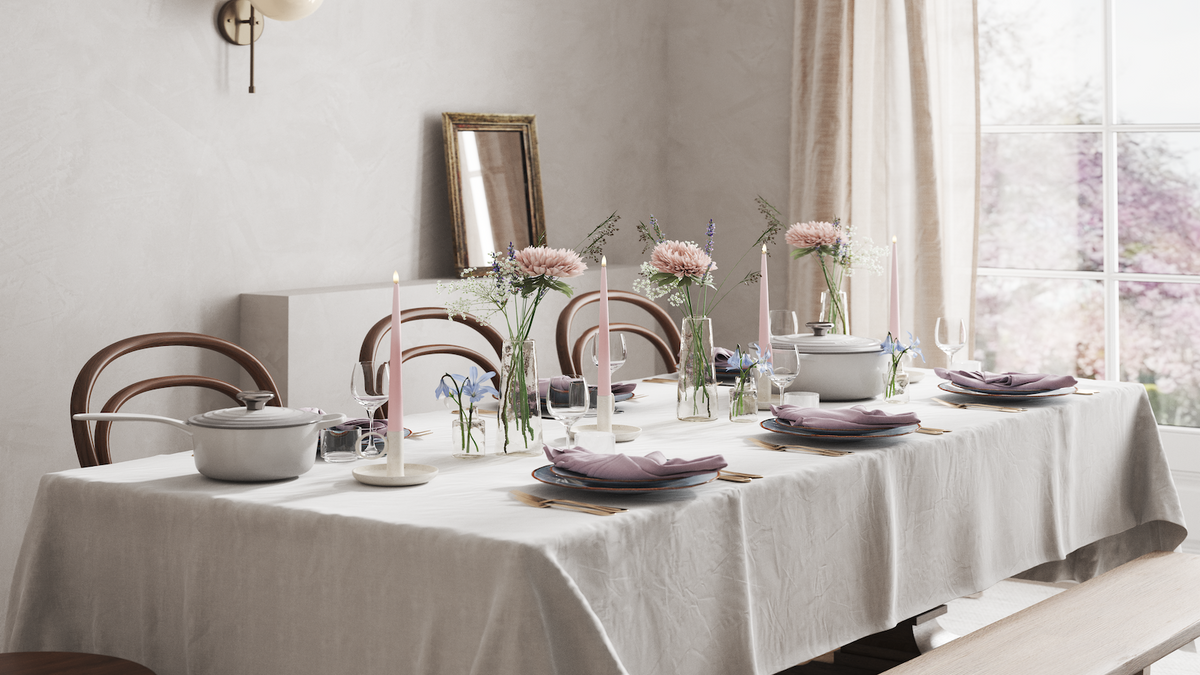 LED Glanzende dinerkaars Met levensecht LED vlam