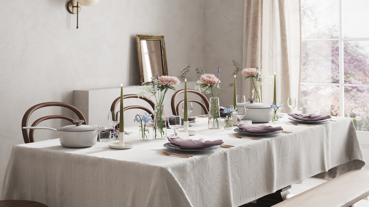 LED Glanzende dinerkaars Met levensecht LED vlam