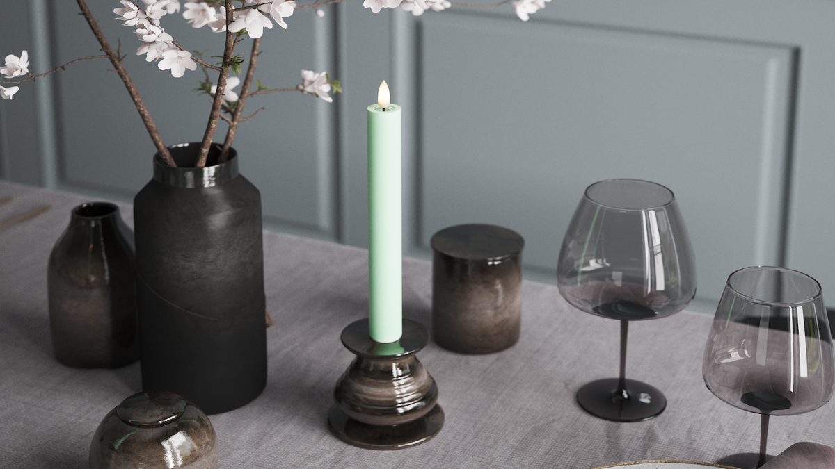 LED Dinerkaars Met levensecht LED vlam