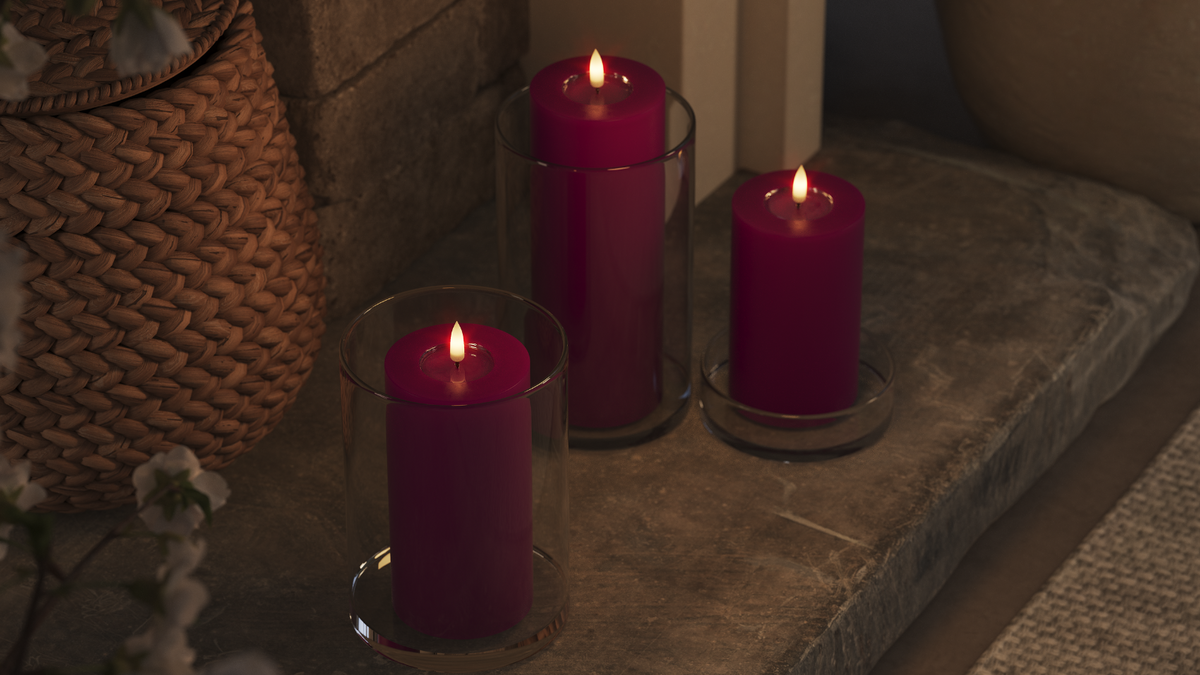 LED Stompkaarsen Met levensecht LED vlam