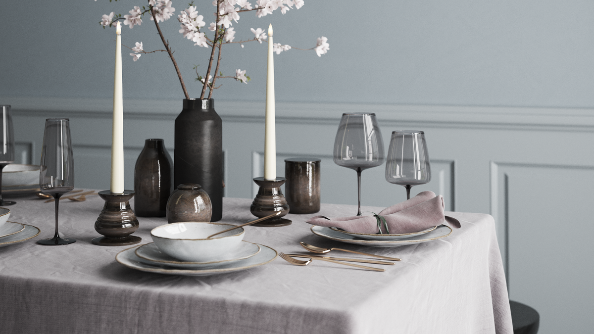 LED Kertlys med naturtro LED flamme