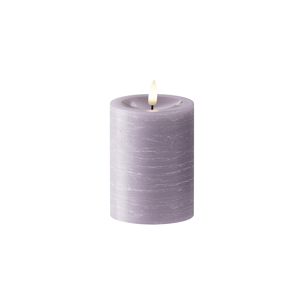 LED Blokklys Ø 7,5 x 10 cm Lavendel