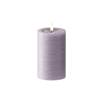 LED Blokklys Ø 7,5 x 12,5 cm Lavendel