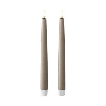LED Kronljus 2 st, Ø 2,2 x 25 cm Mocca
