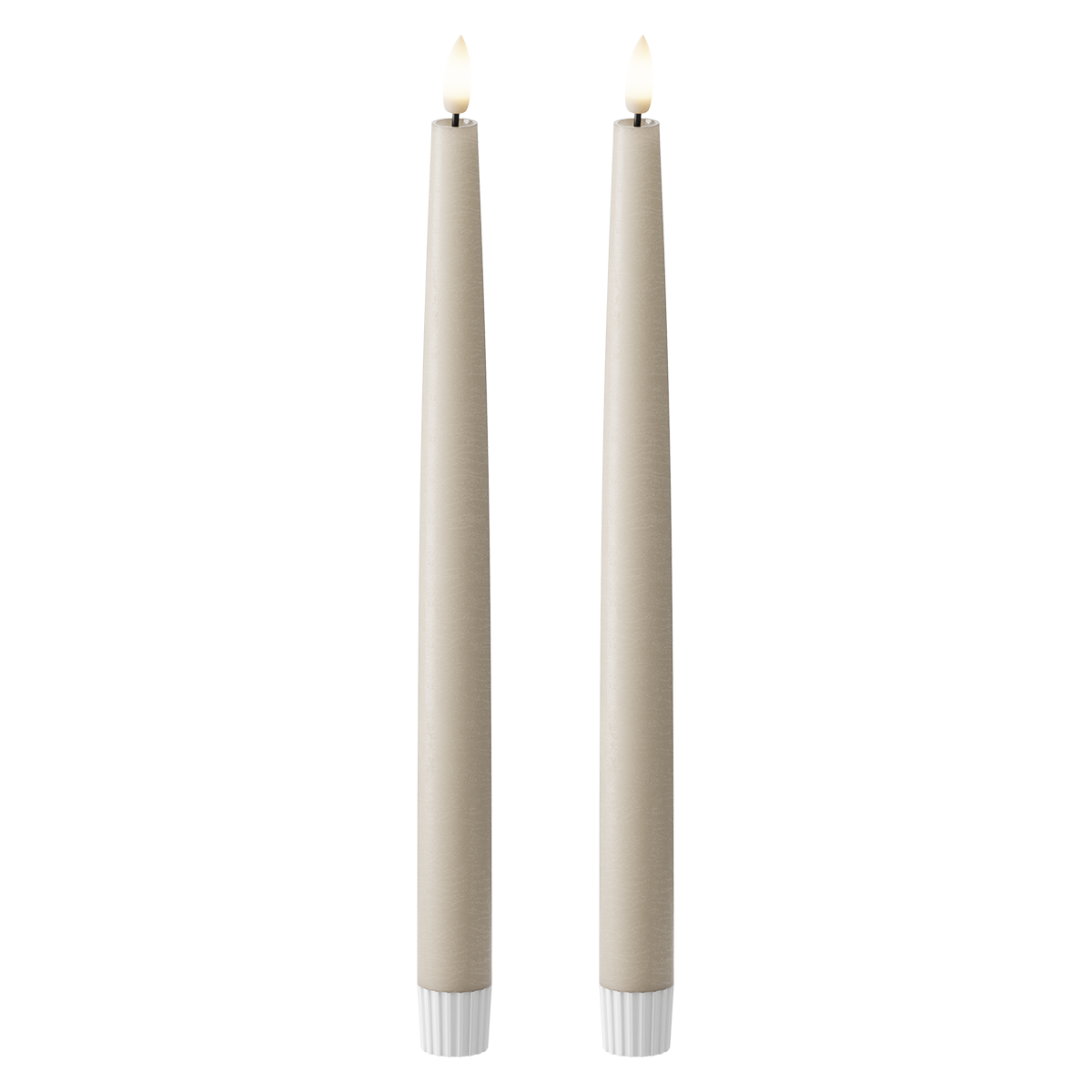LED Dinerkaars 2 stuks, Ø 2,2 x 29 cm Zand