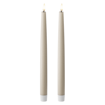 LED Dinerkaars 2 stuks, Ø 2,2 x 29 cm Zand