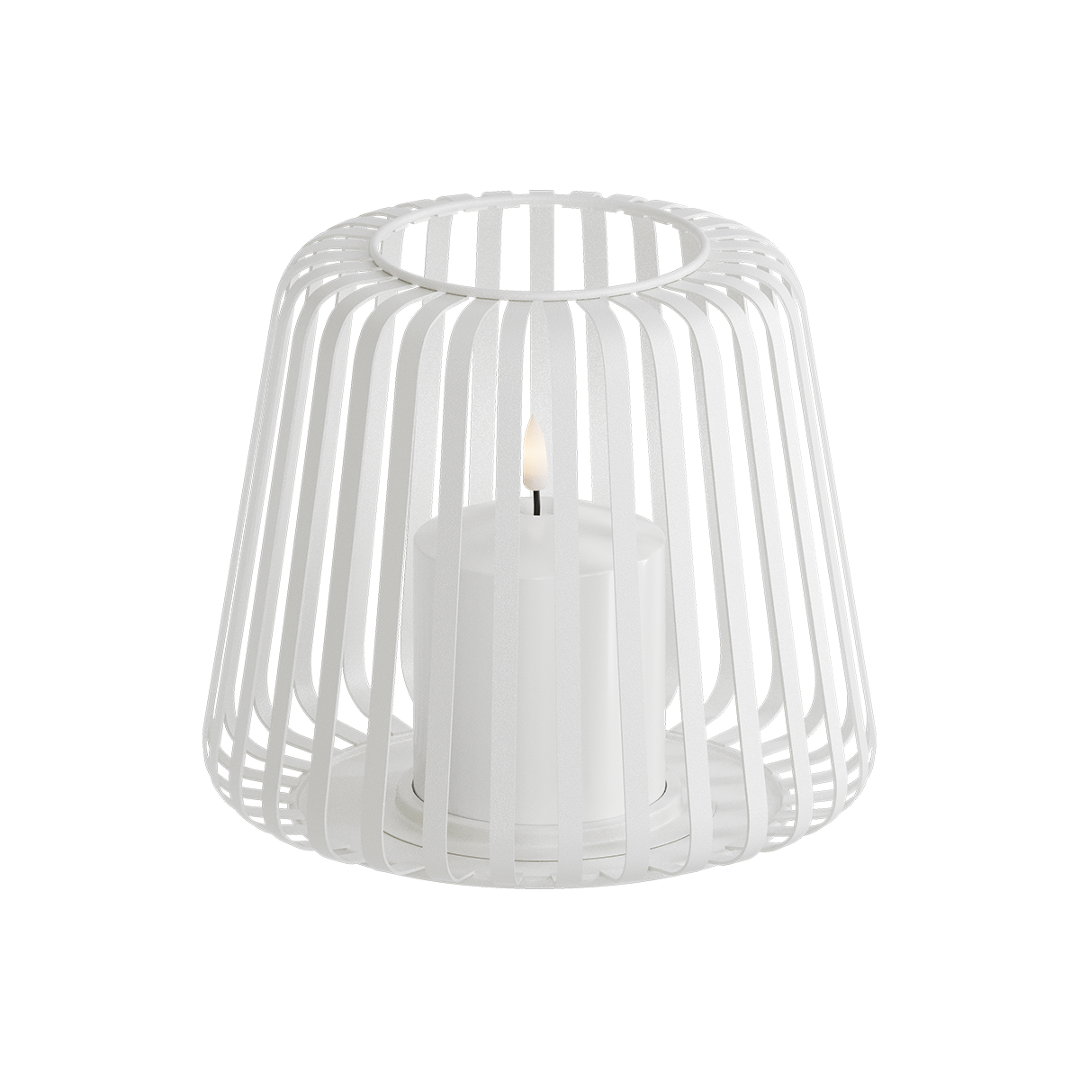 Lanterna LED Ø 20 x 17 cm Branco