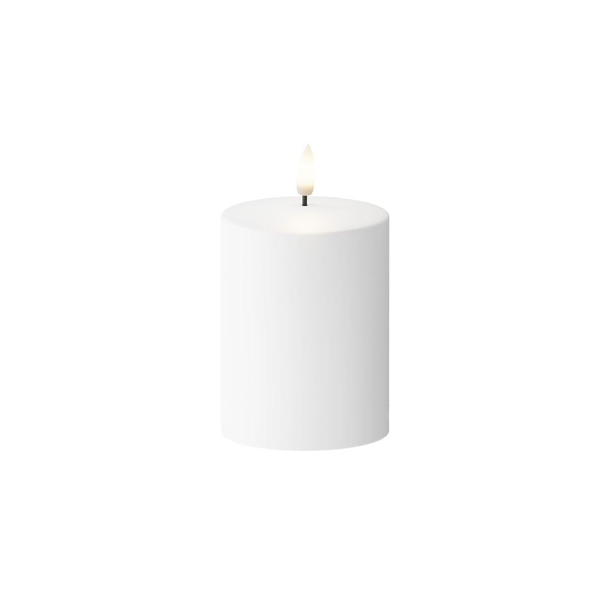 Solcelle LED Utendørs blokklys Ø 7,5 x 10 cm Hvit