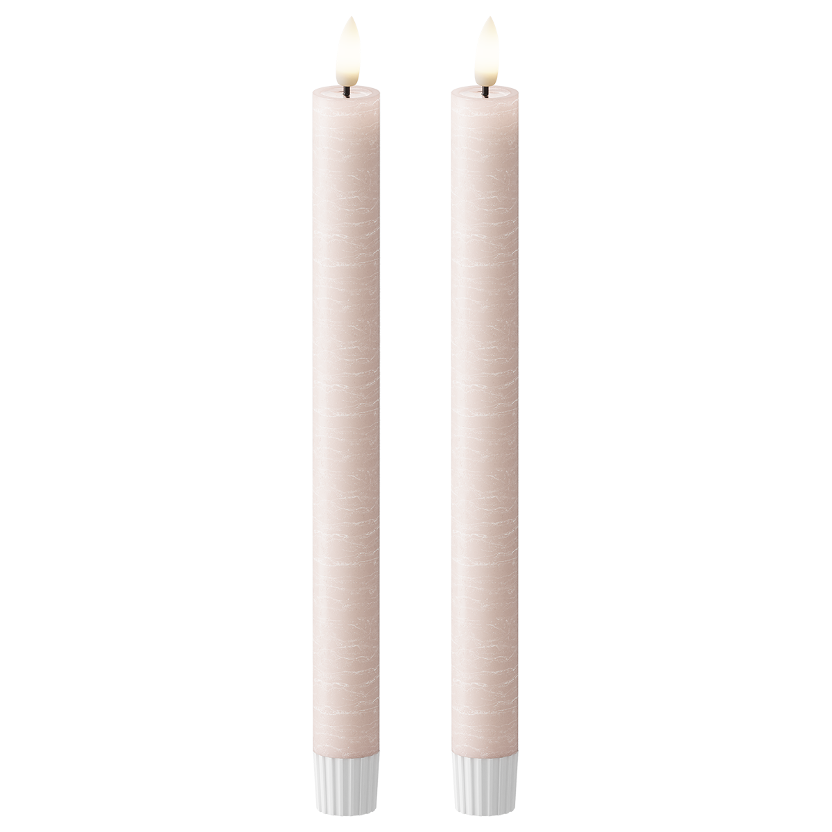 LED Kronelys WetLook Ø 2,2 x 24,5 cm Rosa