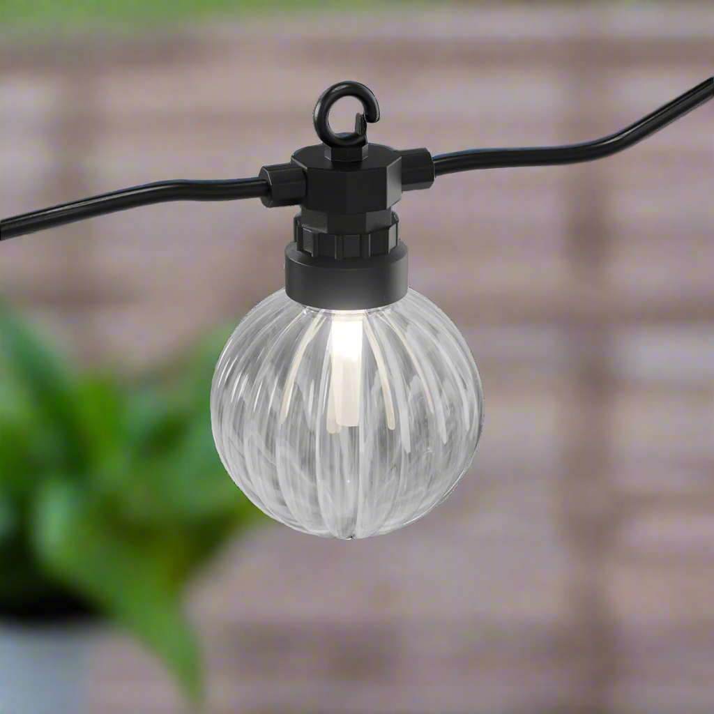 Deluxe Homeart Exclusieve gestreepte lichtketting Ø6 uitbreidingsset Lichtketting 1