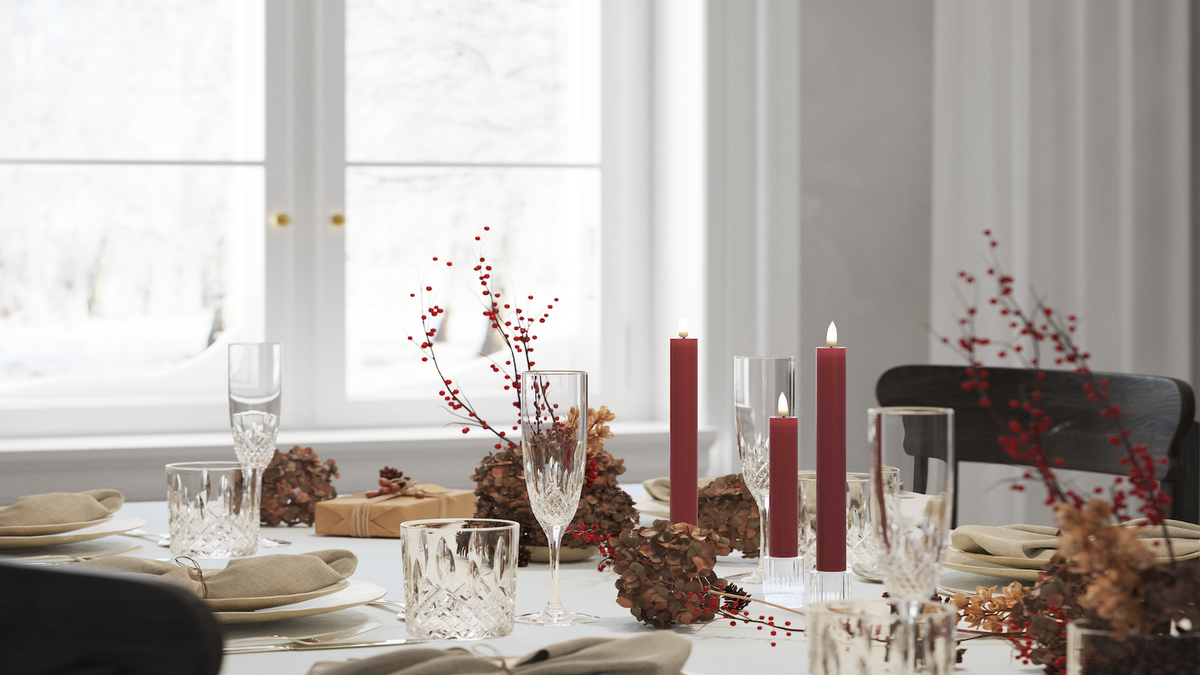 Naturlig tro LED Kronelys med Wetlook ™ Design