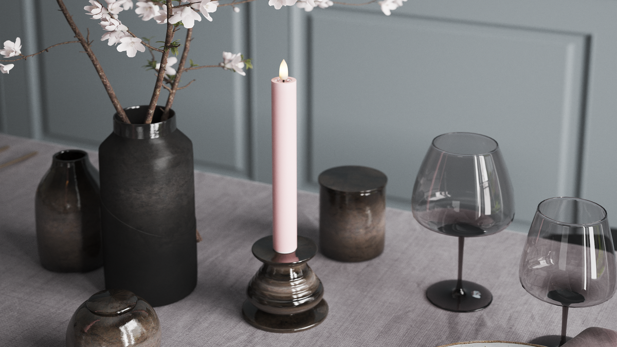LED Dinerkaars Met levensecht LED vlam