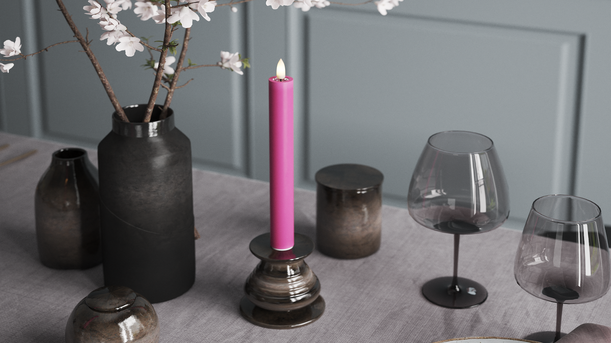 LED Dinerkaars Met levensecht LED vlam