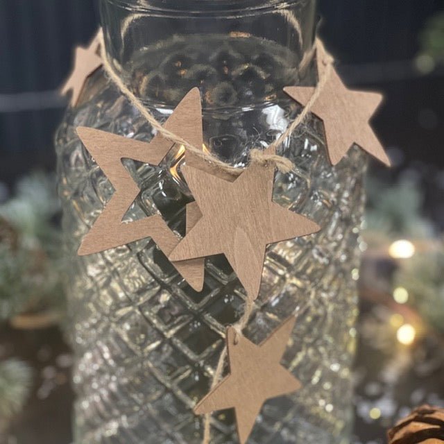 Decoratieslinger met sterren 1m Deluxe Homeart 1