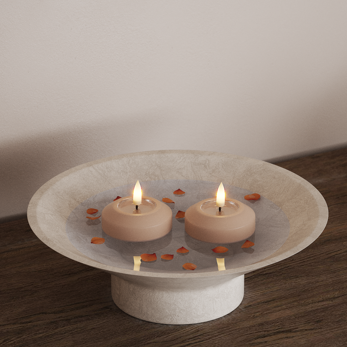 Deluxe Homeart LED Drijfkaarsen Ø 6,1 cm 2 st Roze LED Drijfkaarsen 3