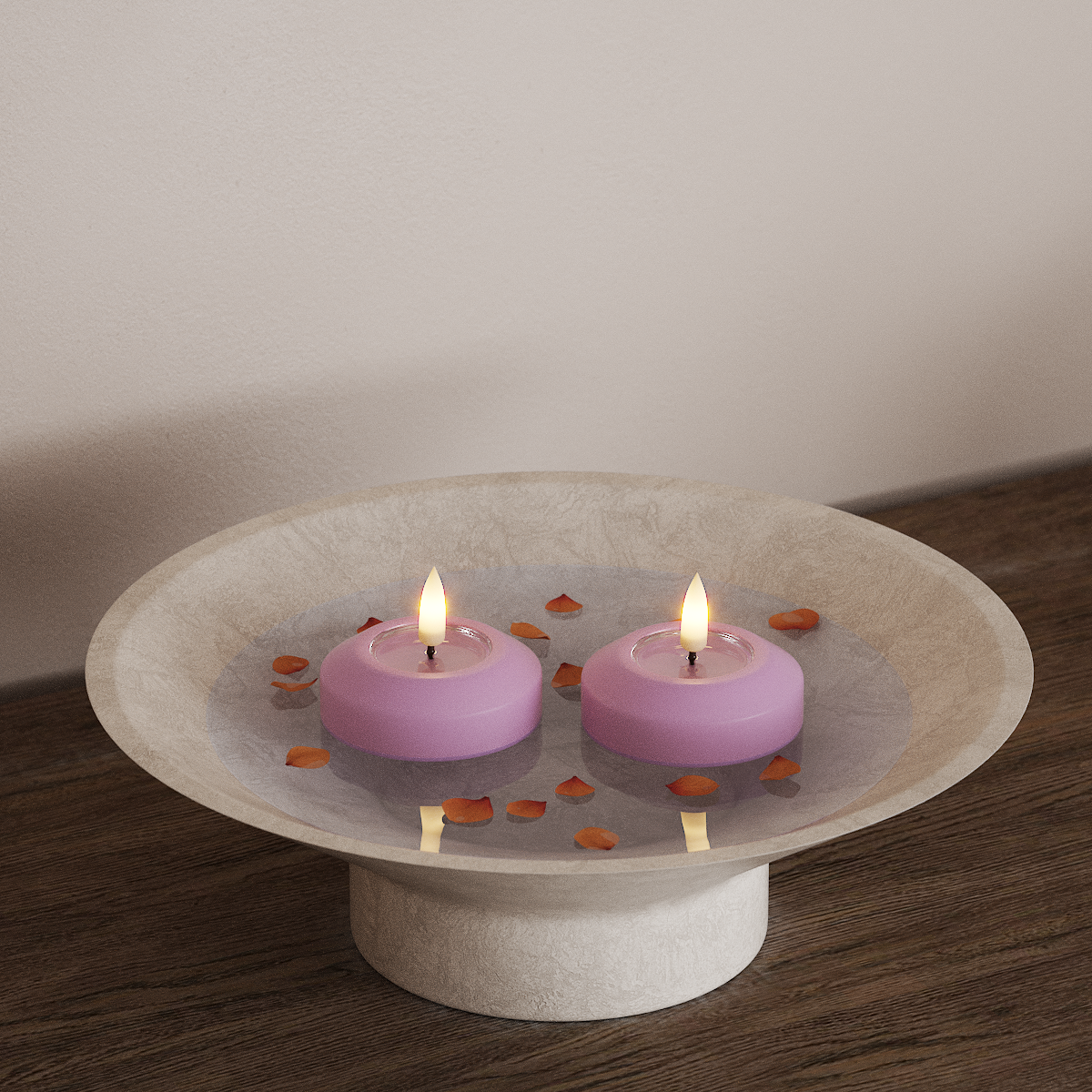 Deluxe Homeart LED Ujuvvalgusti Ø 6,1 cm 2 tk Lavendel LED-ujuv tuli 3