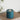 Deluxe Homeart LED Bloklys Ø 10 x 10 cm Petroleum
