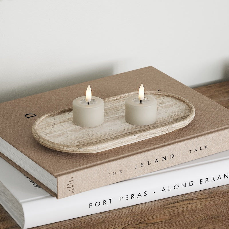 Deluxe Homeart LED Waxinelichtjes 2 stuks Zand