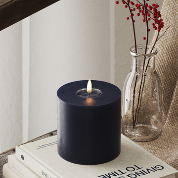 Deluxe Homeart LED Stompkaarsen Ø 10 x 10 cm Koningsblauw LED Stompkaarsen 4