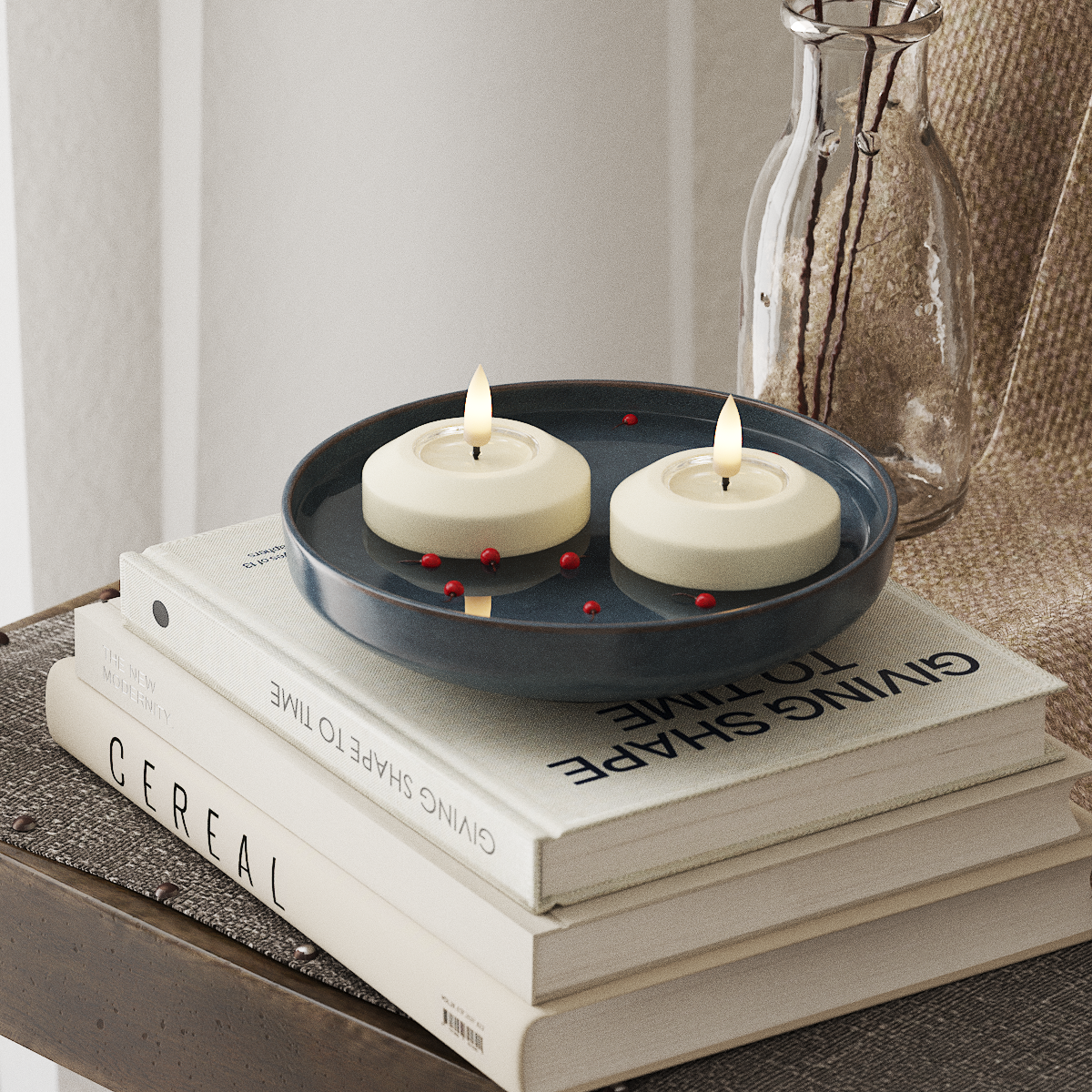 Deluxe Homeart LED Drijfkaarsen Ø 6,1 cm 2 st Cream LED Drijfkaarsen 4