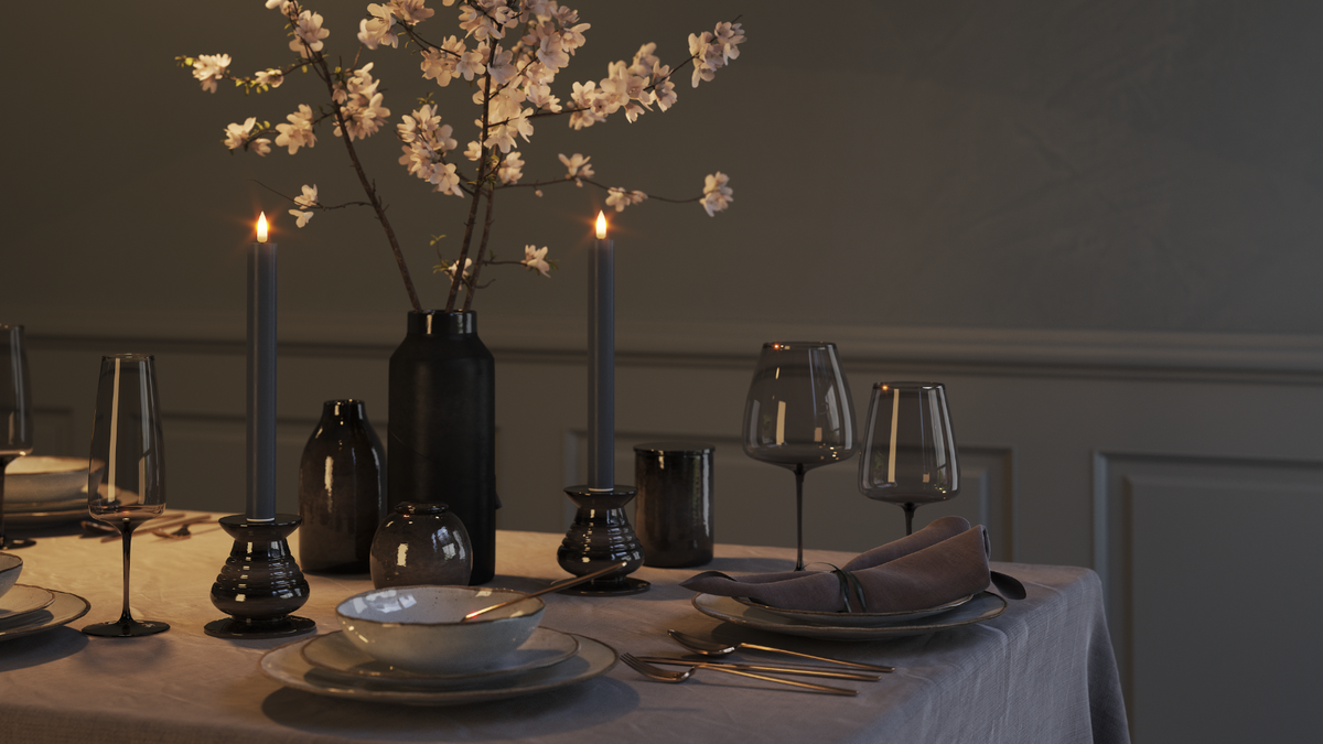 LED Dinerkaars Met levensecht LED vlam