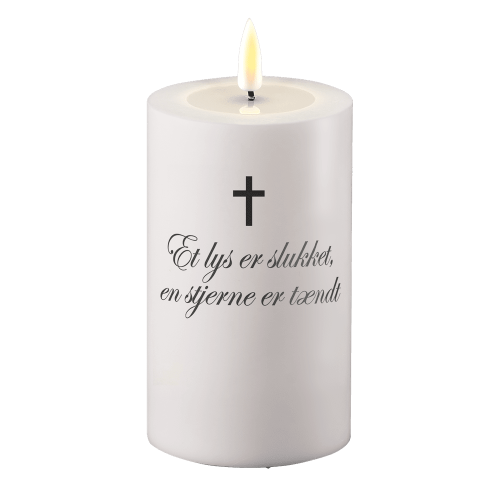 LED Graflicht Een kaars wordt gedoofd, een ster wordt aangestoken Deluxe Homeart 1