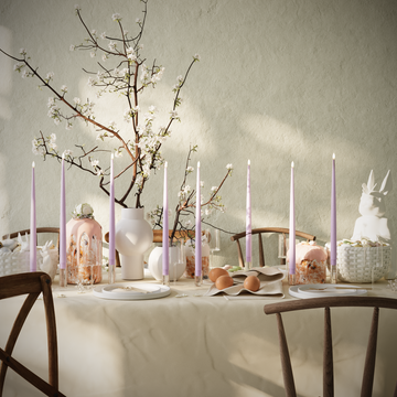 Deluxe Homeart LED Kertelys pakke - Lavendel - 8 stk 38 cm kertelys pakke 1