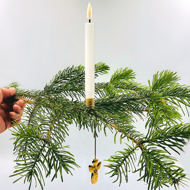 Juletræslys belagt med stearin 6 stk Deluxe Homeart 4