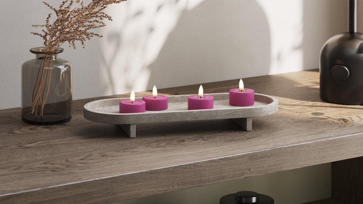 Natuurlijk geloof LED Jumbo Waxinelichtjes Met Wetlook ™ -ontwerp