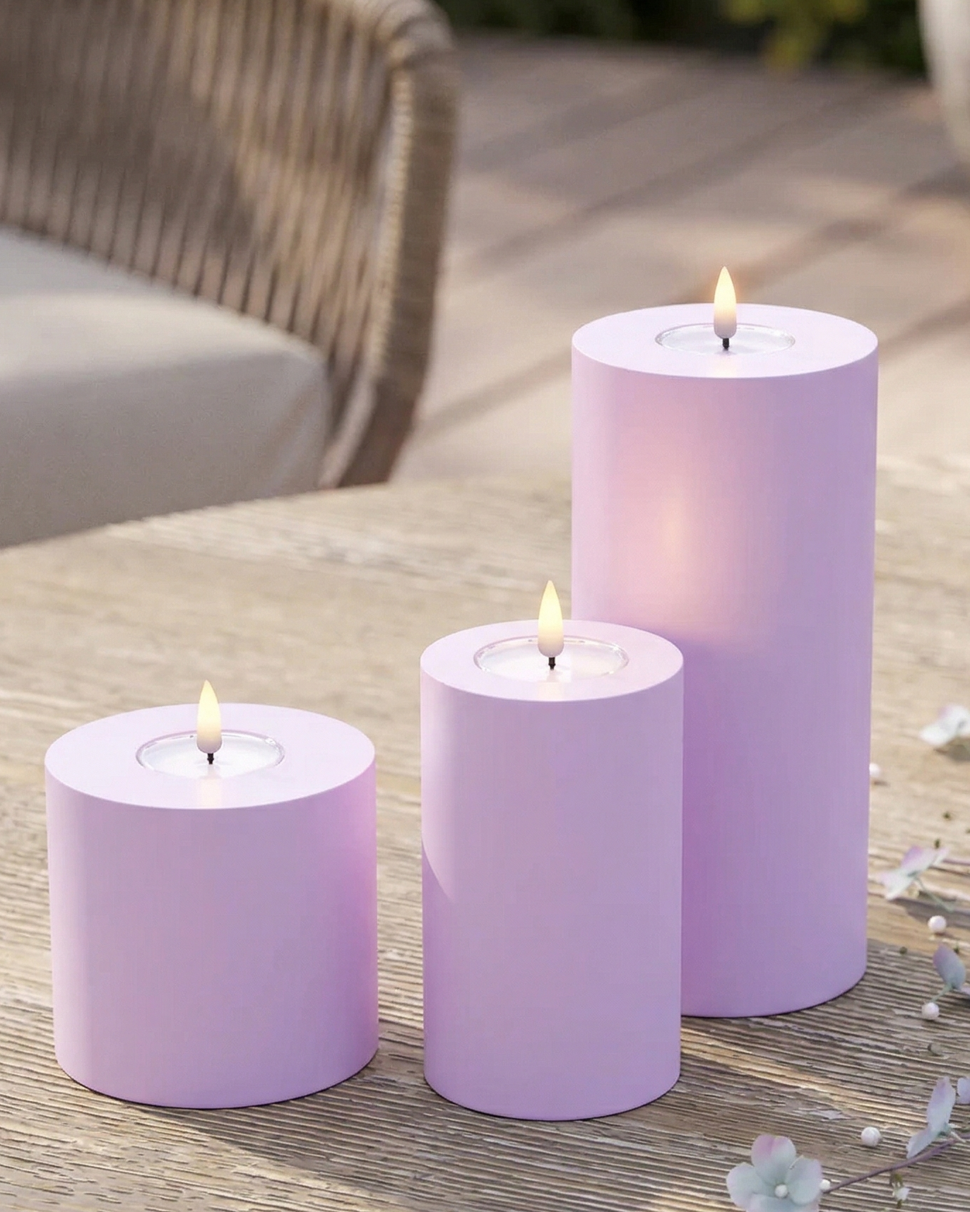 LED buitenshuis Stompkaarsen pakket