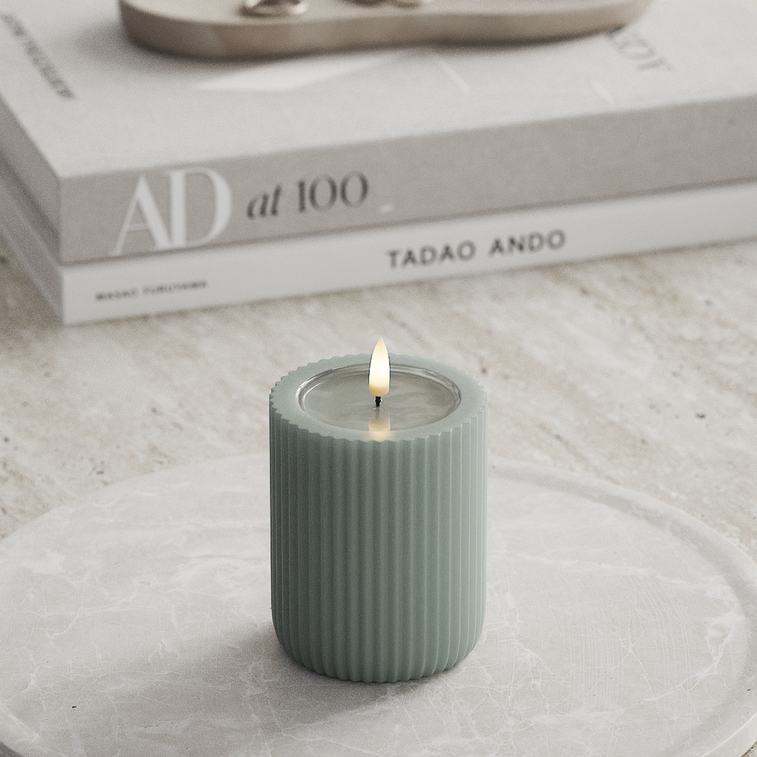 Deluxe Homeart Unique Φωτιστικό αυλάκωσης LED D 8 x 10 cm Φασκόμηλο πράσινο unique φως αυλάκωσης 3