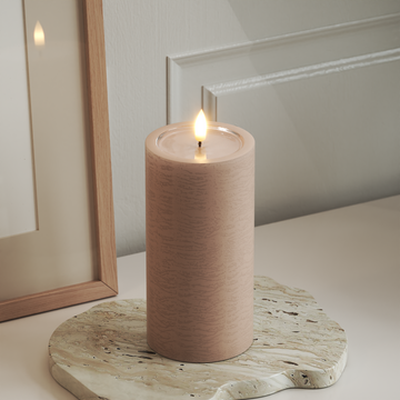 Deluxe Homeart Unique LED Stompkaarsen D 7,5 x 15 cm Roze unique Stompkaarsen 3