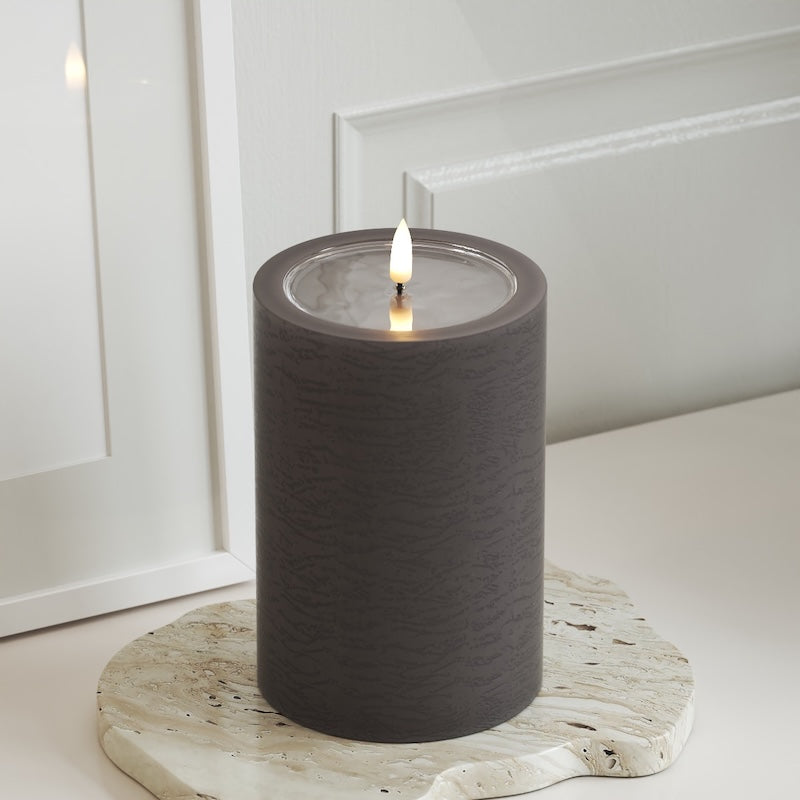 Unique Candles Unique LED Stompkaarsen D 10 x 15 cm Mokka