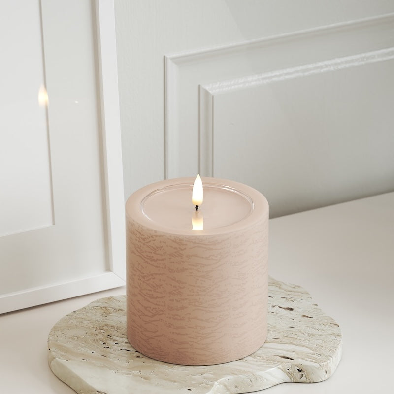 Unique Candles Unique LED Stompkaarsen D 10 x 10 cm Roze