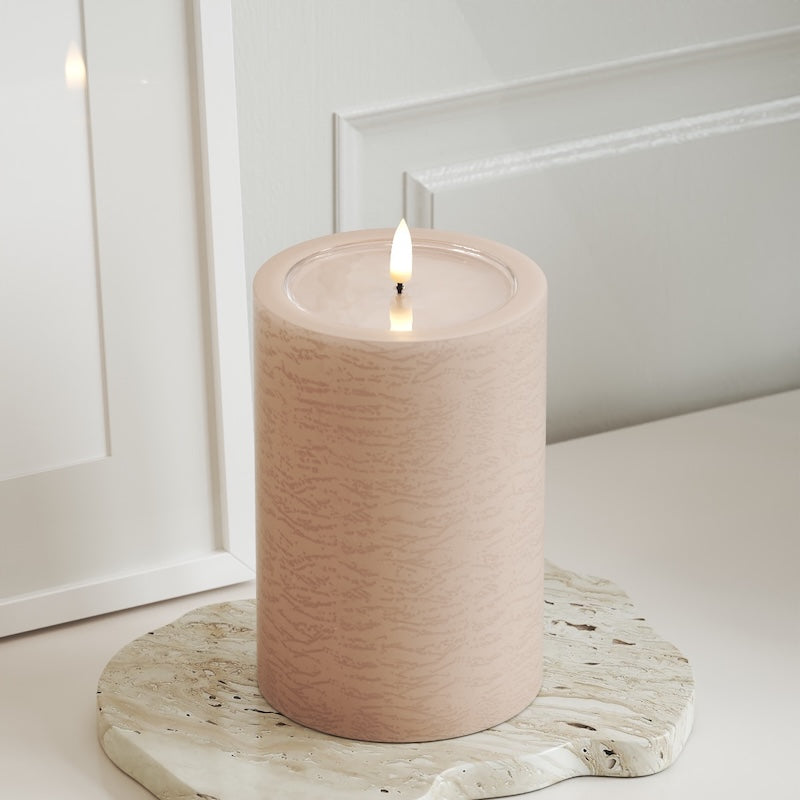 Unique Candles Unique LED Stompkaarsen D 10 x 15 cm Roze