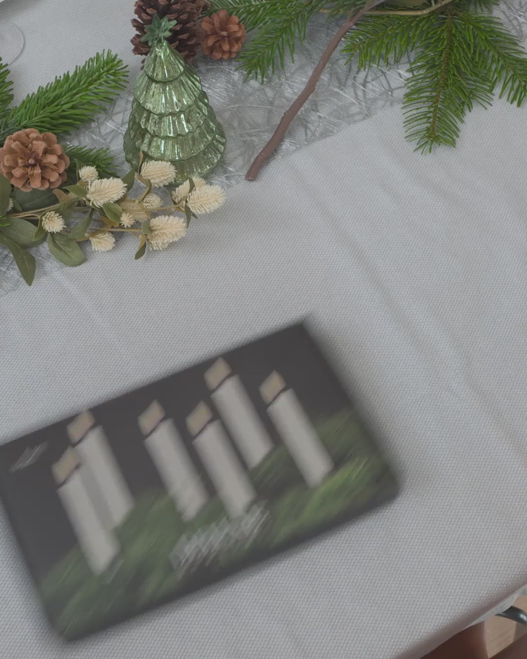 Julgranbelysningar belagda med ljus 6 stycken